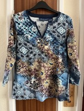 Artscapes Blue Multi Tunic Size XS