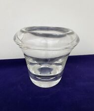 Lalique Style Crystal Vase Unsigned