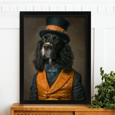 Anthropomorphic Dog in Suit &