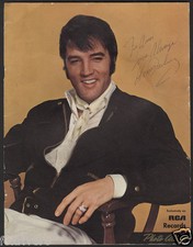 ELVIS PRESLEY Signed