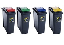 25L Slimline Bin with Flip Top