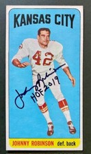 JOHNNY ROBINSON SIGNED TOPPS