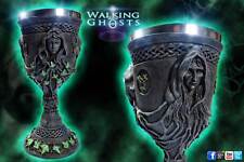 1x Mother Maiden Crone Altar Chalice Cup Goblet Celtic Pagan Wicca Triple Moon