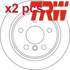 X2 PCS REAR BRAKE DISC SET