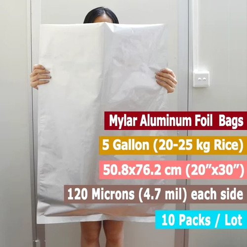 Pack gallon mylar bags - 10, 1-5