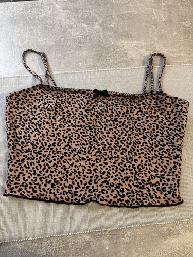 Cheetah print crop - print,