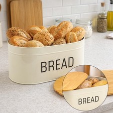 Bread bin with bamboo - lid,