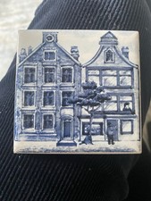 Delft KLM Ceramic Tile Coasters