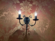 Wall lights -artisan 2 bulb Black - 2 available £35 each or x2 for £60