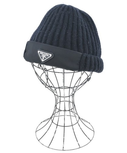 Prada knit caps beanies - prada, black