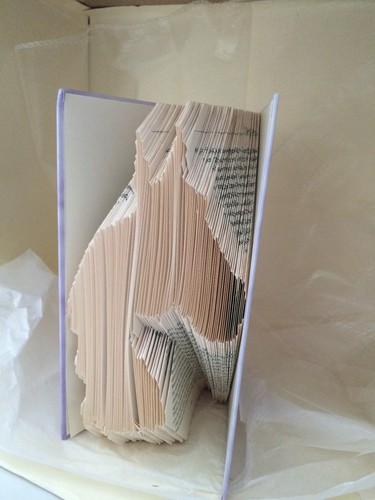 Book folding art pattern