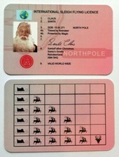 Santa Driving Licence - Sleigh