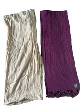 2x House of Fraser Untold Cashmink Spring Summer Scarves Long  Studded