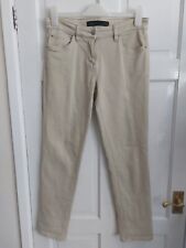 Next Uk 10R Beige Cigarette Stretch Jeans