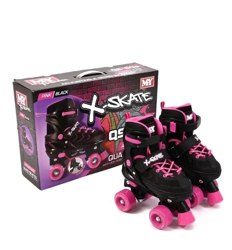 Quad roller skates with built - quad,