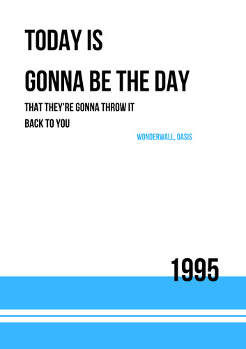 Oasis wonderwall manchester - ~,