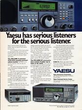 Yaesu Electronics Corp Serious Listeners FRG-9600 FRG-8800 Vtg Magazine Print Ad