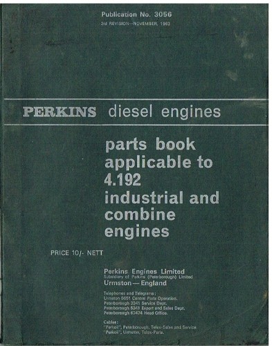 Perkins 192 ind combine - perkins, 4.192