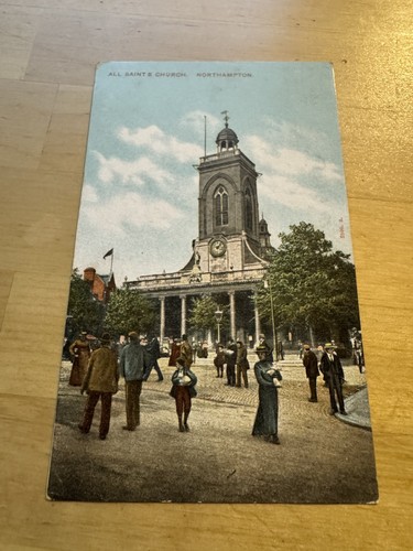 Postcard all saints church - postcard,