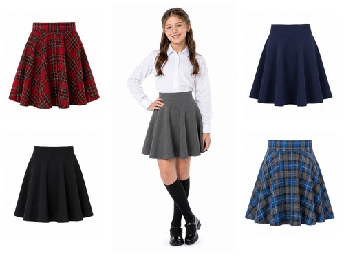 Girls skater school skirt - girls,