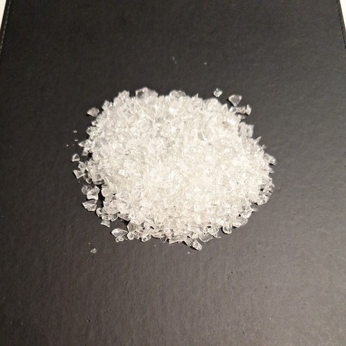 Clear crushed glass chippings - glass,