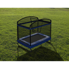 4x6ft Kids Trampoline w/ Swing
