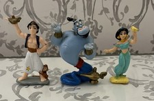Disney Bullyland Aladdin, Jasmine Aladdin Genie Plastic Figure Toy Lamp Vintage