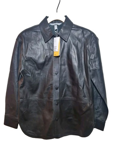 Premium black leather - h&m,