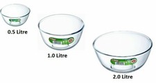 Pyrex Bowls Set Glass 3 Mixing