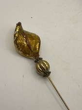 VINTAGE GLASS HAT PIN (532)