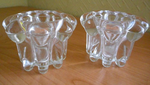 Vintage glass candle - vintage,