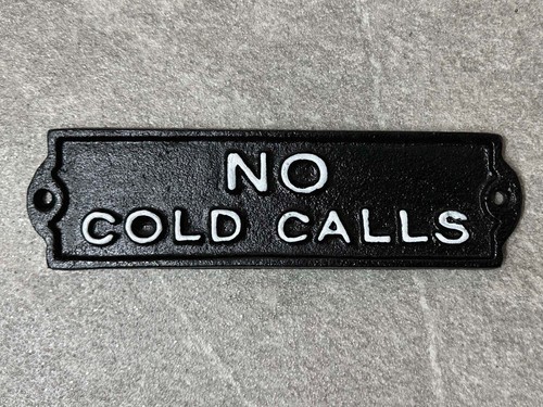 Cold calls sign - no,