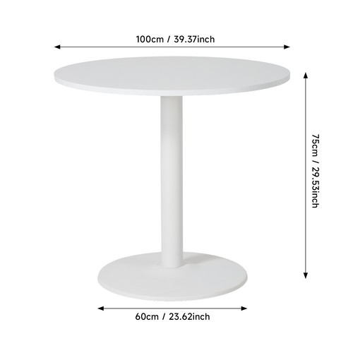 Compact round dining coffee - round,