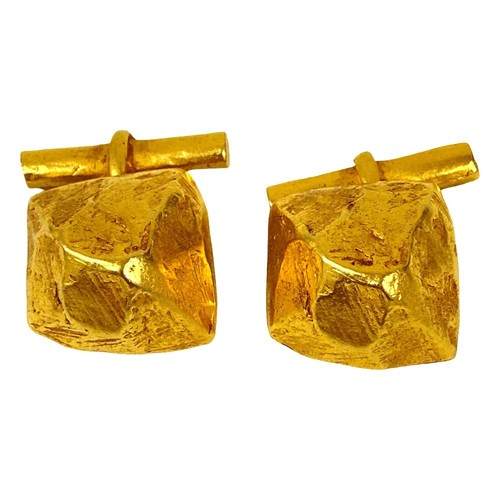 Hermes vintage cufflinks gold - hermes,
