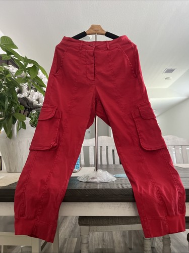 Rundholz linen blend red pants - rundholz,