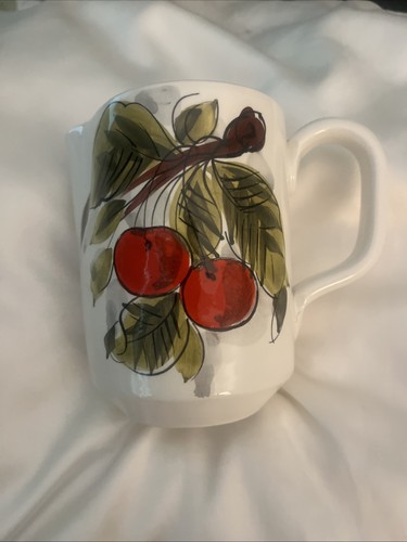 Vintage cherries pitcher - vintage,
