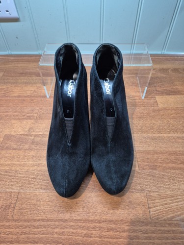 Ladies gabor amien - black, suede