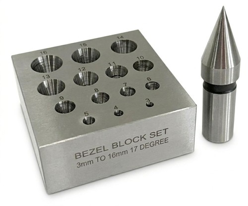 Collet block with round - round, holes