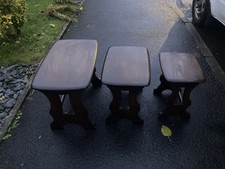 Ercol Nest Of 3 Tables Solid