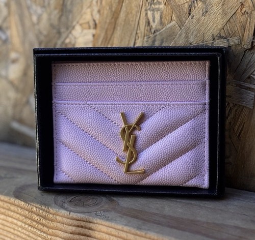 Woman pink ysl card holder - woman’s,