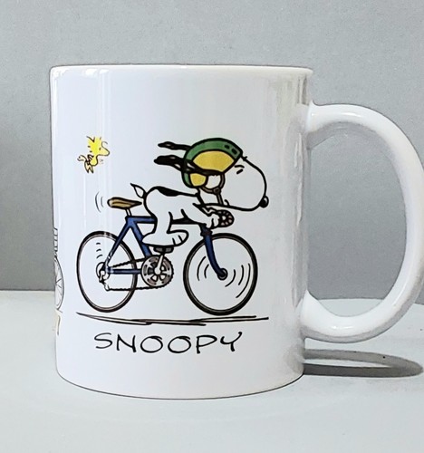 Snoopy cycling lover mug with - cycling,