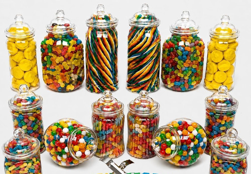 Plastic sweet jars - sweet, different