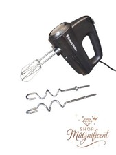 Russell Hobbs Desire Matte Black Hand Mixer 5 Speeds, Two Sets Of Attachments