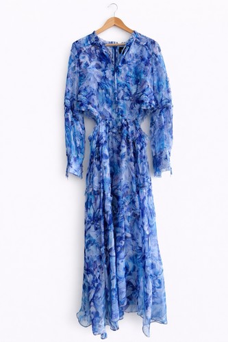 Marchesa notte blue - blue, floral