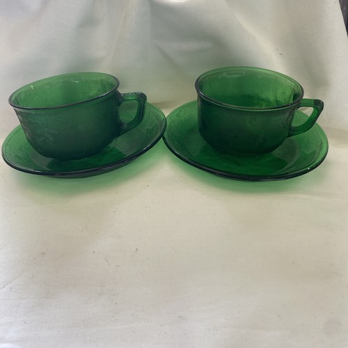 Vintage arcoroc sierra green - 2,