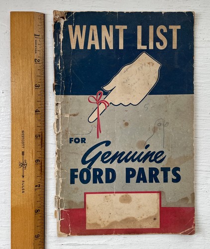 Genuine ford parts booklet - genuine,