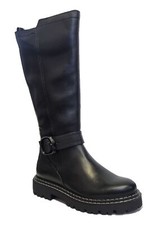 Marco Tozzi Knee High Boots Womens Leather Zip Up Knee High Boots Size 3 4 5 ...