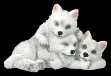 Wolf Figurine - Arctic Puppies