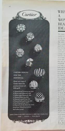 1964 cartier vintage diamond - cartier,