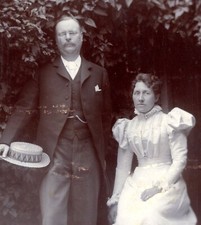 Cabinet Card J C Clarke & Son Aldeburgh Victorian husband wife lady gentleman